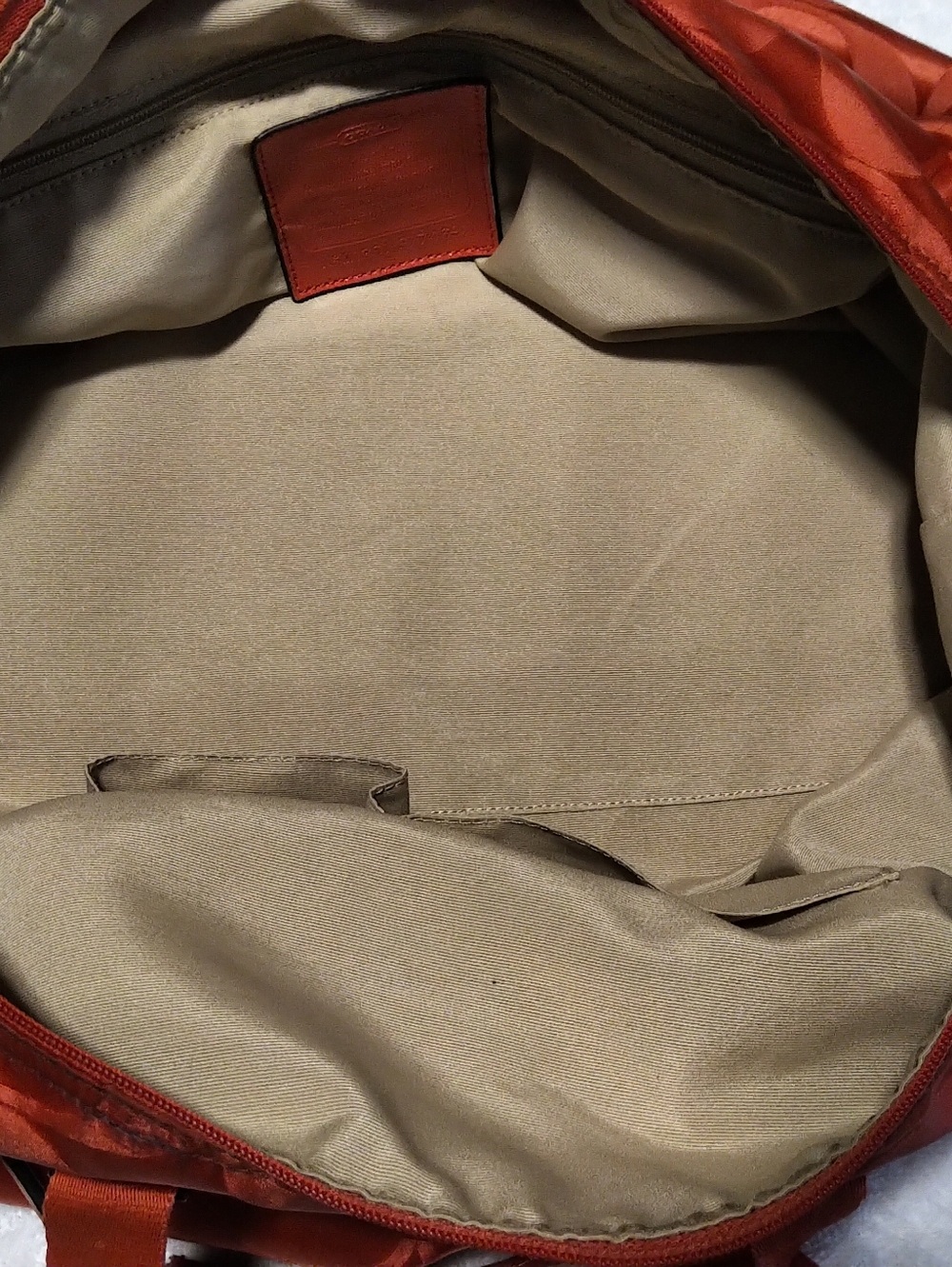 Authentic Coach CC Signature Orange Duffle Bag - Picture 7 of 11